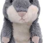 Talking Hamster, Interactive Stuffed Plush Animal Talking Toy Cute Sound Effects with Repeats Your Said Voice, Best Buddy for Kids